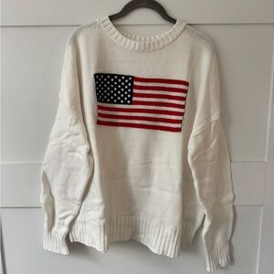 Wild Fable American Flag Crewneck Sweater